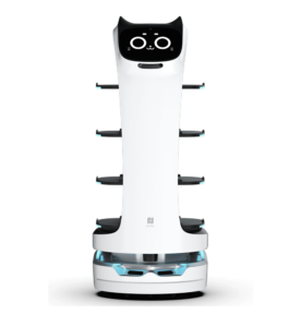 BellaBot Servierroboter Ganzkörper in der Vorderansicht freigestellt