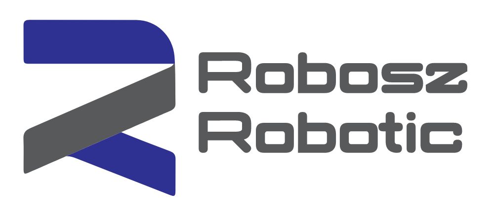 Robosz Robotic Logo mit Schriftzug auf weißem Hintergrund